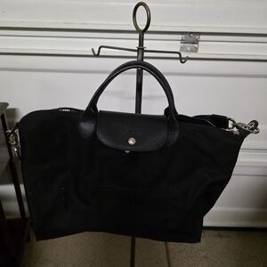 Longchamp Black Le Pliage Large Tote